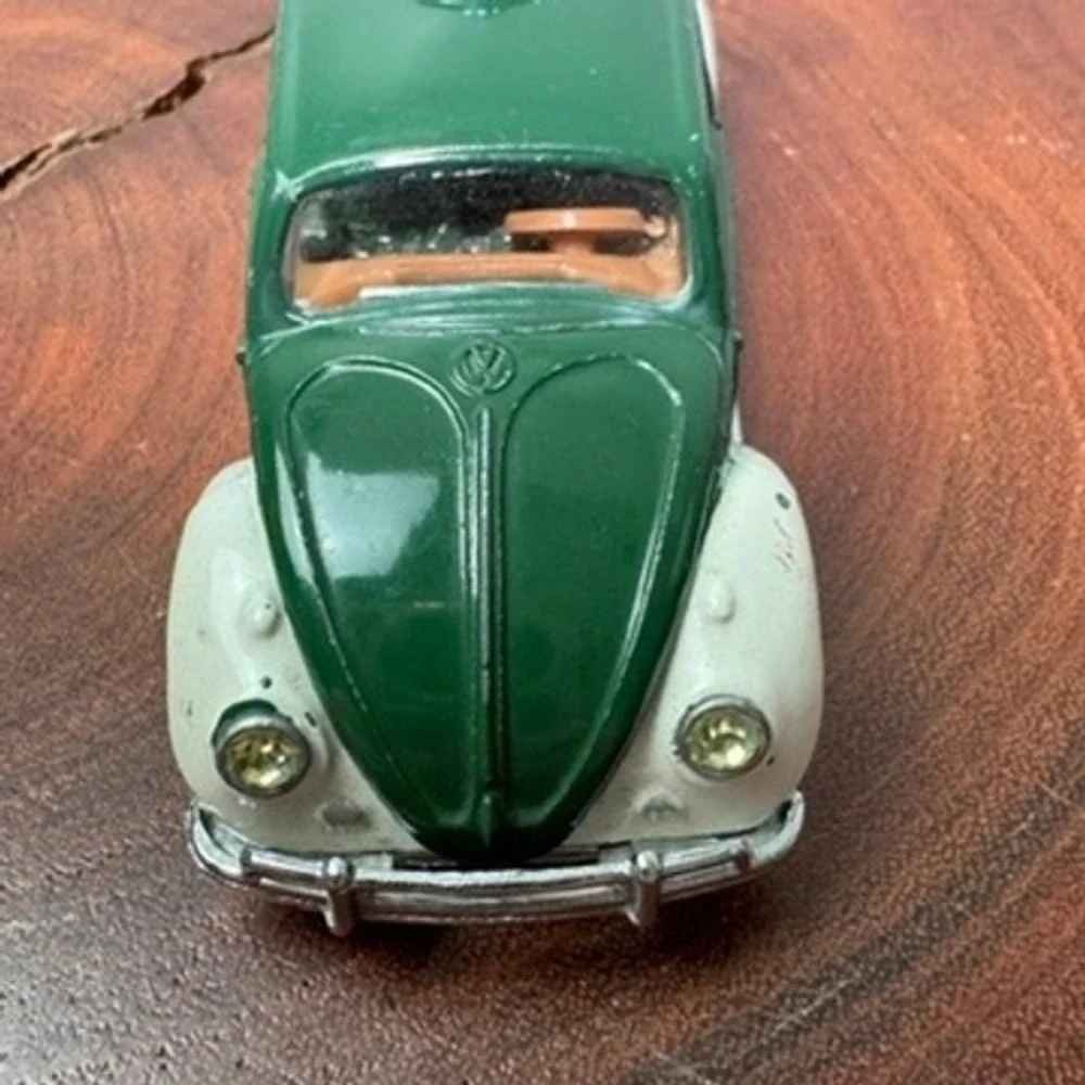 Vintage Corgi Toys Volkswagen 1200 Saloon Polizei Police Car Green White Diecast